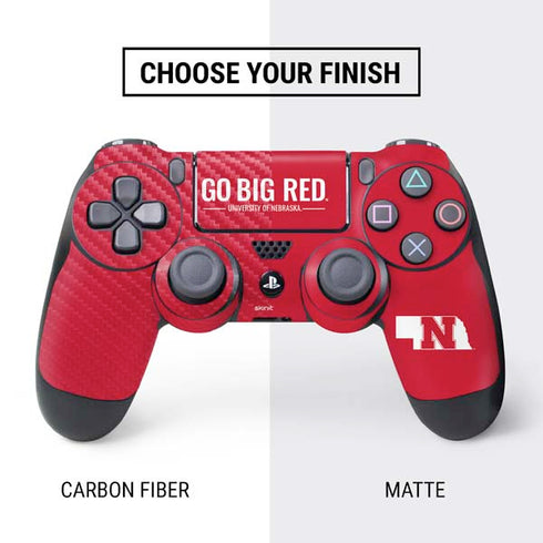 University of Nebraska Go Big Red PS4 Pro/Slim Controller Skin