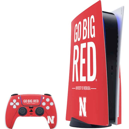 University of Nebraska Go Big Red PS5 Bundle Skin