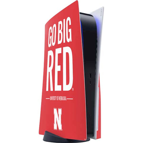 University of Nebraska Go Big Red PS5 Console Skin