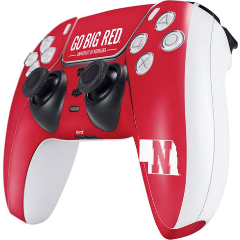 University of Nebraska Go Big Red PS5 Controller Skin