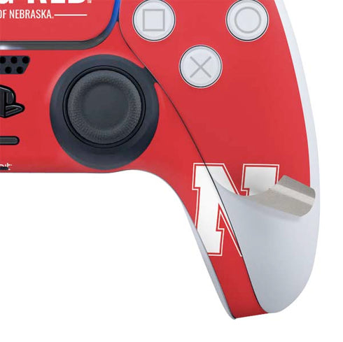 University of Nebraska Go Big Red PS5 Controller Skin