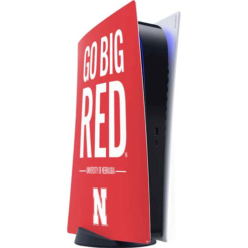 University of Nebraska Go Big Red PS5 Digital Edition Console Skin