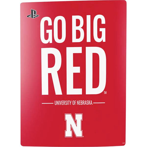 University of Nebraska Go Big Red PS5 Digital Edition Console Skin