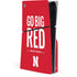 University of Nebraska Go Big Red PS5 Slim Disk Console Skin