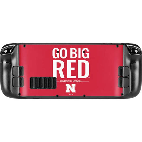 University of Nebraska Go Big Red Steam Deck Handheld Gaming Computer Skin