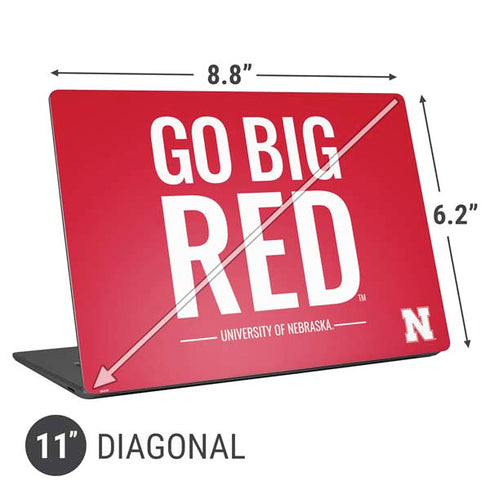 University of Nebraska Go Big Red Universal Laptop 11in (8.8 x 6.2in) Skin