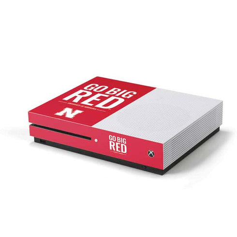 University of Nebraska Go Big Red Xbox One S Console Skin