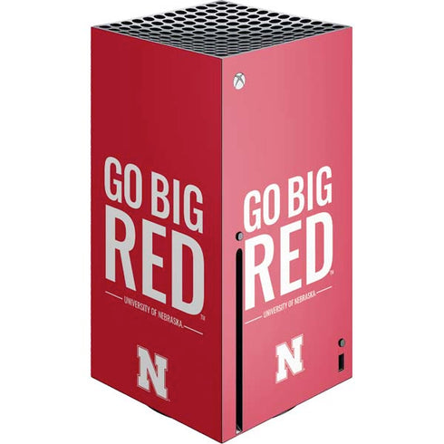 University of Nebraska Go Big Red Xbox Series X Console Skin
