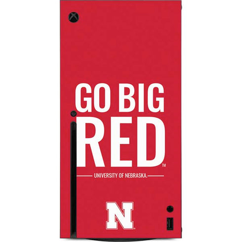 University of Nebraska Go Big Red Xbox Series X Console Skin