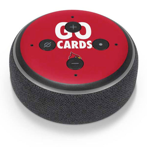 University of Louisville Go Cards Amazon Echo Dot Skin