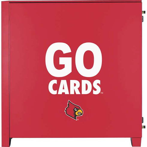 University of Louisville Go Cards Corsair 4000D Tempered Glass Mid-Tower ATX Case Skin