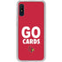 University of Louisville Go Cards Galaxy A10e Clear Case