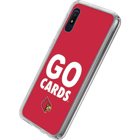 University of Louisville Go Cards Galaxy A10e Clear Case