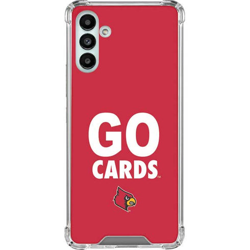 University of Louisville Go Cards Galaxy A13 5G Clear Case
