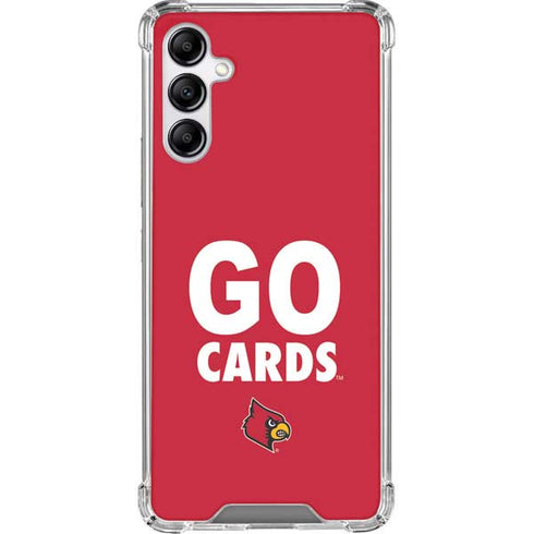 University of Louisville Go Cards Galaxy A14 5G Clear Case