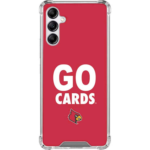 University of Louisville Go Cards Galaxy A15 5G Clear Case