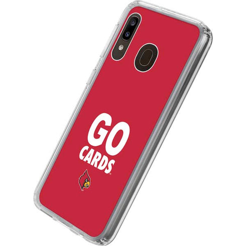University of Louisville Go Cards Galaxy A20 Clear Case
