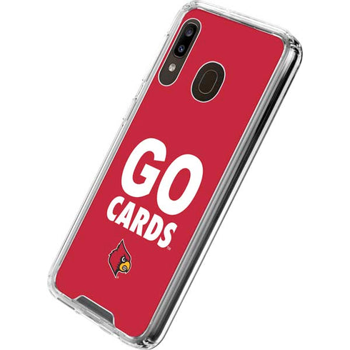 University of Louisville Go Cards Galaxy A30 Clear Case