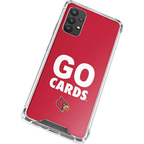 University of Louisville Go Cards Galaxy A32 5G Clear Case