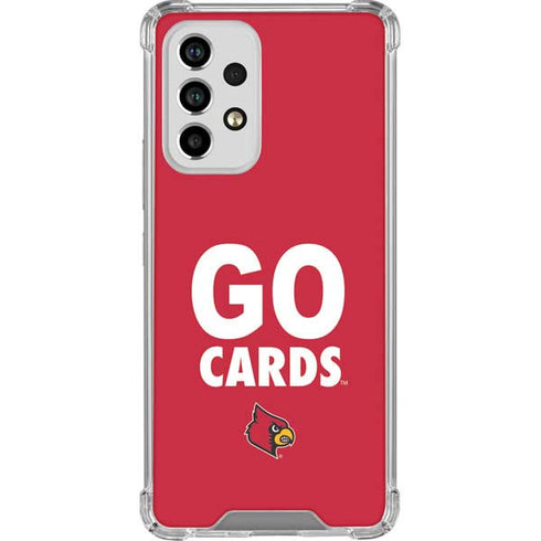 University of Louisville Go Cards Galaxy A53 5G Clear Case