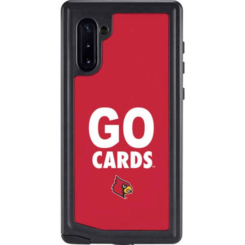 University of Louisville Go Cards Galaxy Note 10 Waterproof Case