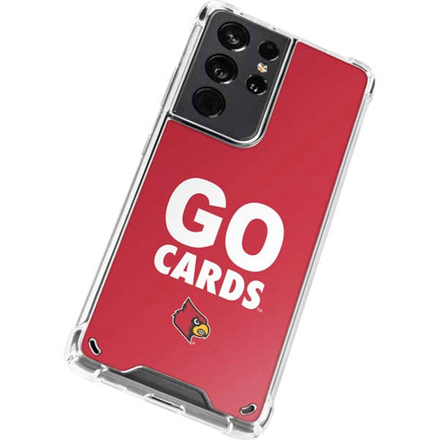 University of Louisville Go Cards Galaxy S21 Ultra 5G Clear Case