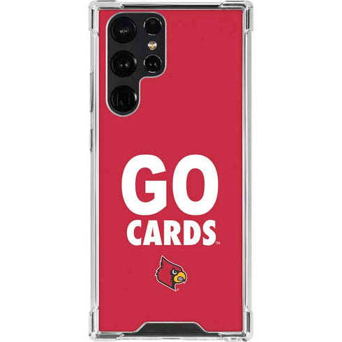 University of Louisville Go Cards Galaxy S22 Ultra Clear Case
