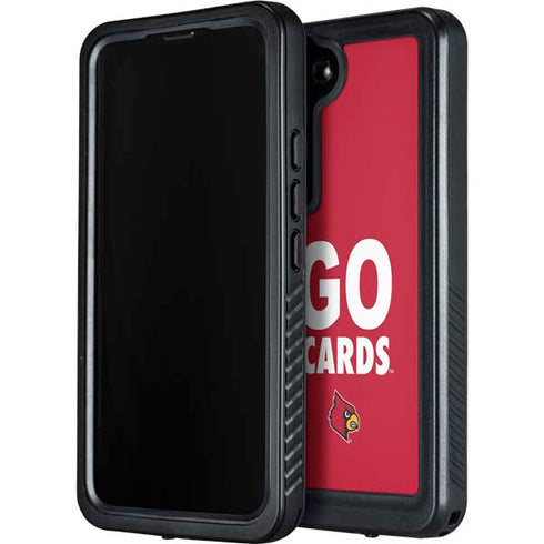 University of Louisville Go Cards Galaxy S23 Waterproof Case