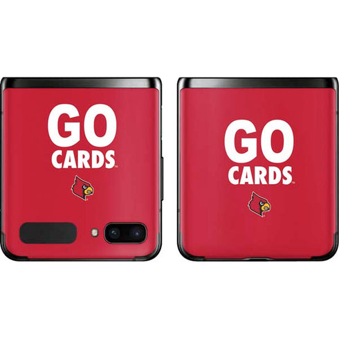University of Louisville Go Cards Galaxy Z Flip Skin