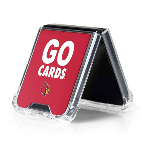 University of Louisville Go Cards Galaxy Z Flip5 5G Clear Case