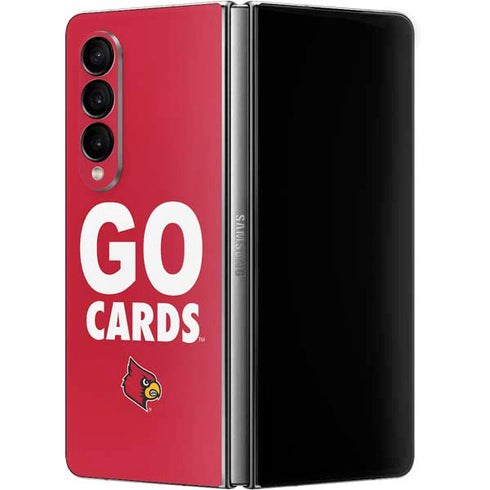 University of Louisville Go Cards Galaxy Z Fold4 5G Skin