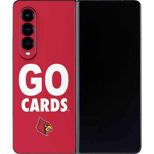 University of Louisville Go Cards Galaxy Z Fold4 5G Skin