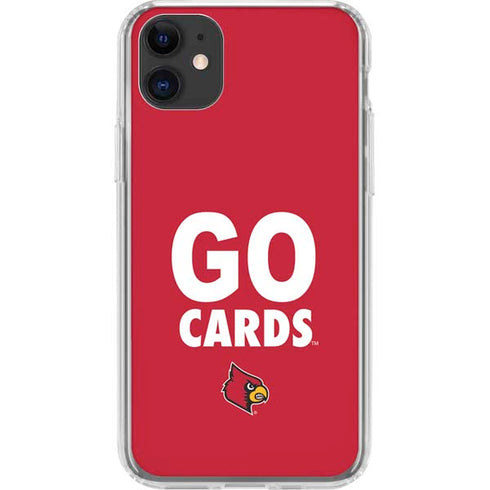 University of Louisville Go Cards iPhone 11 Clear Case