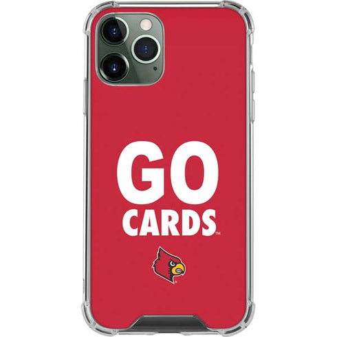 University of Louisville Go Cards iPhone 12 Pro Clear Case