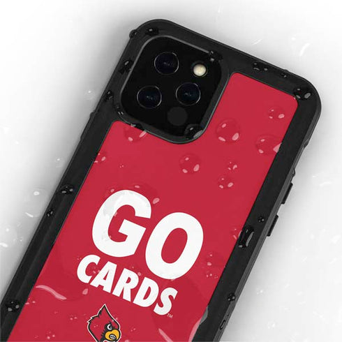 University of Louisville Go Cards iPhone 12 Pro Max Waterproof Case
