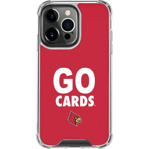 University of Louisville Go Cards iPhone 13 Pro Clear Case