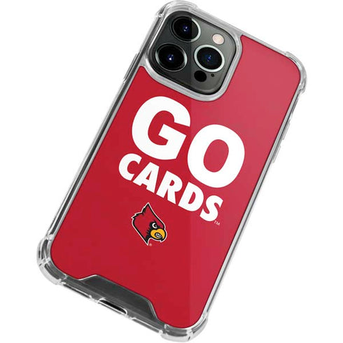 University of Louisville Go Cards iPhone 14 Pro Clear Case