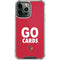 University of Louisville Go Cards iPhone 15 Pro Max Clear Case