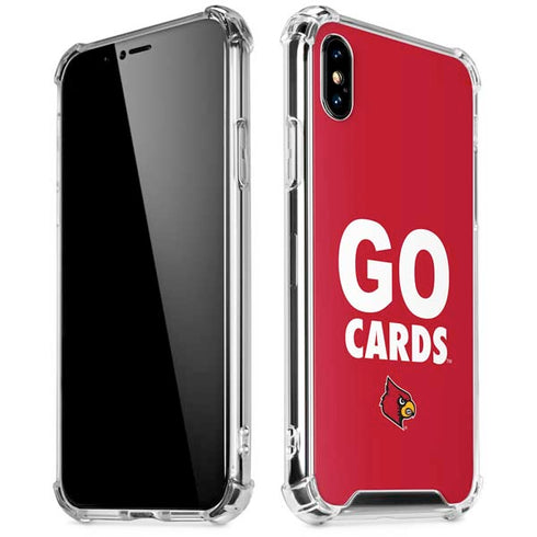 University of Louisville Go Cards iPhone XS Max Clear Case