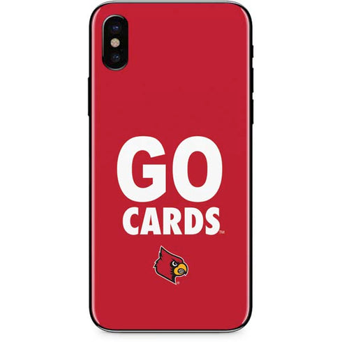 University of Louisville Go Cards iPhone XS Max Skin