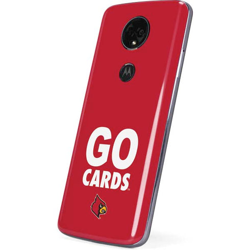 University of Louisville Go Cards Moto E5 Plus Skin