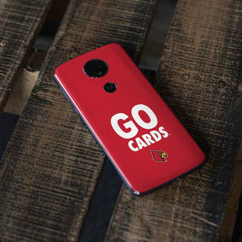 University of Louisville Go Cards Moto E5 Plus Skin