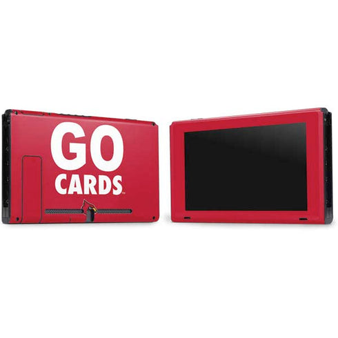 University of Louisville Go Cards Nintendo Switch Bundle Skin
