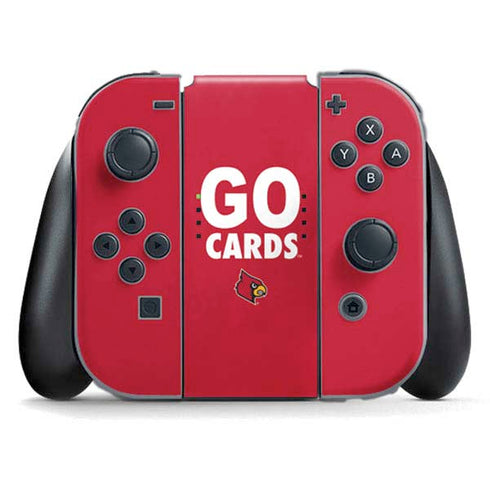 University of Louisville Go Cards Nintendo Switch (2017-2021) Joy-Con Controller Skin