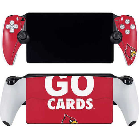 University of Louisville Go Cards PlayStation Portal Remote Player Skin
