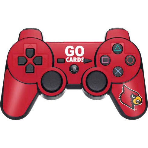 University of Louisville Go Cards PS3 Dual Shock wireless controller Skin