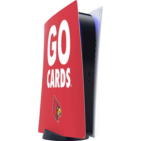 University of Louisville Go Cards PS5 Digital Edition Console Skin