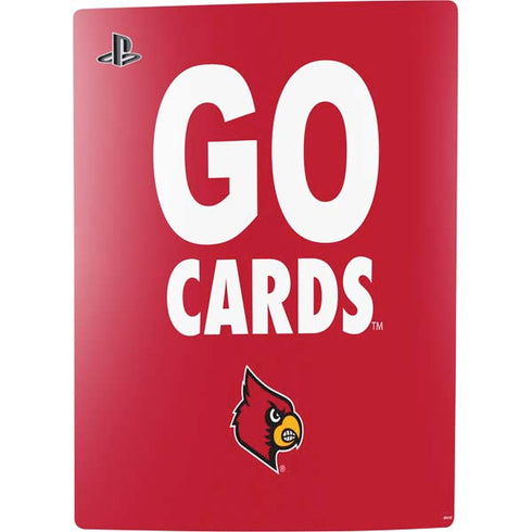 University of Louisville Go Cards PS5 Digital Edition Console Skin