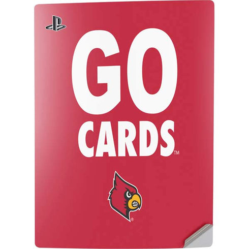 University of Louisville Go Cards PS5 Digital Edition Console Skin
