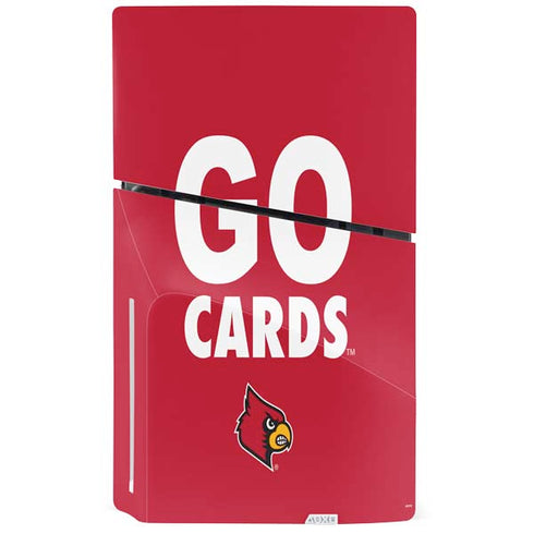 University of Louisville Go Cards PS5 Slim Disk Console Skin